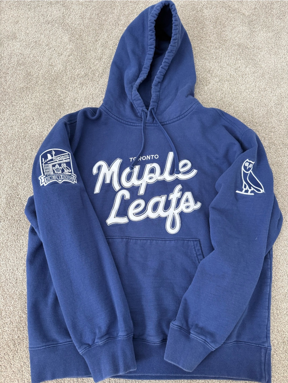 Toronto Maple Leafs x OVO Navy Blue Hoodie